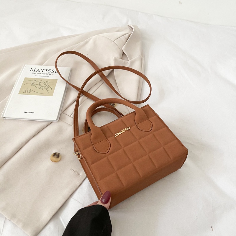 Túi xách nữ đeo chéo đơn giản caro túi đeo vai đi làm