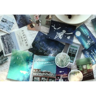 Bộ hình dán Sticker Tinh Không Phóng 40 miếng xinh xắn trang trí tranh vẽ, sổ tay, planner, bullet journal