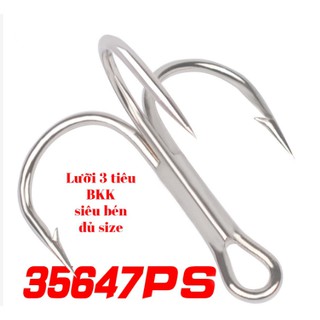 Lưỡi bkk trắng 4-6-8-10 lưỡi câu cá ba tiêu