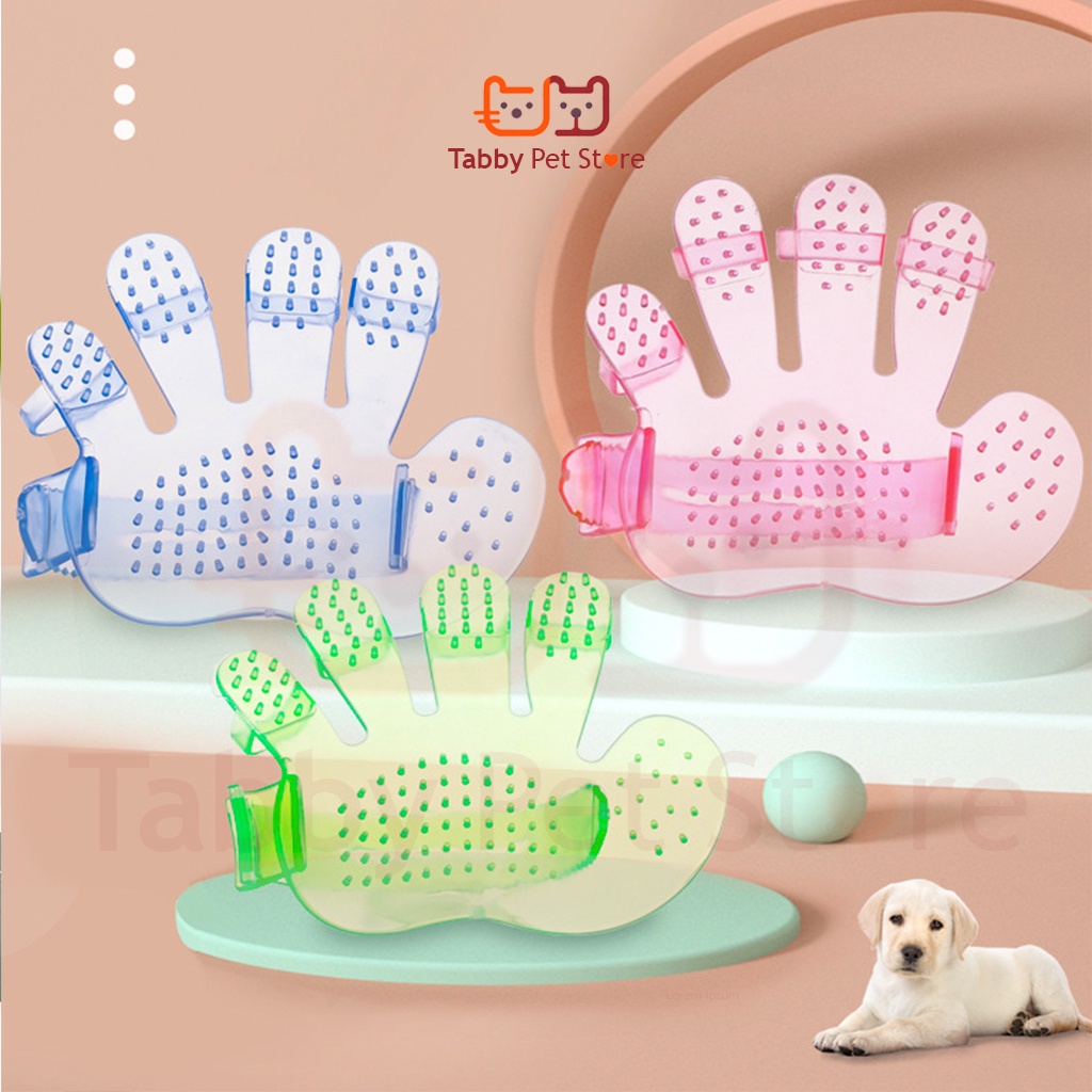 Găng tay tắm chải lông cho chó mèo thú cưng Tabby Pet Store