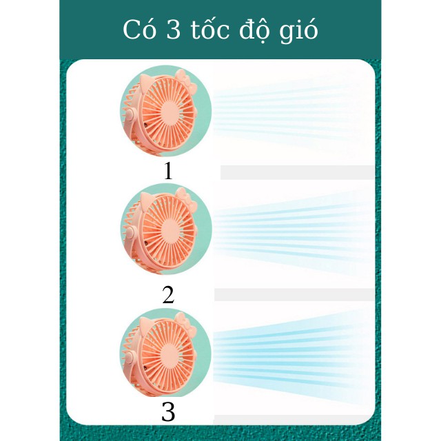 [Ảnh Thật] Quạt Mini Văn Phòng,Quạt Kẹp Xe Đẩy,Kẹp Để Bàn,Xoay 360 Độ,Tích Hợp Đèn Ngủ-Suti Baby House | BigBuy360 - bigbuy360.vn