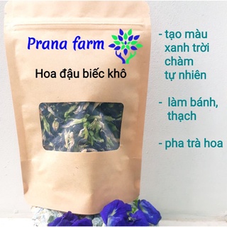 Hoa đậu biếc khô Prana farm uống trà tạo màu làm bánh nấu xôi làm thạch
