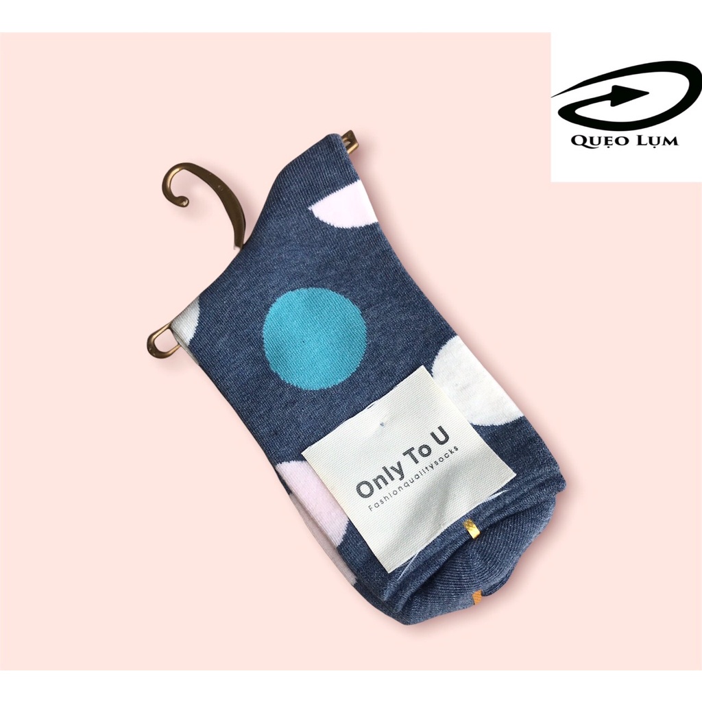 Tất (vớ) nữ họa tiết chấm bi nhiều màu