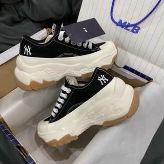 Giày m.l.b bicbang chunky 1:1 sc mlb chunky low độn đế cổ thấp đen trắng nâu