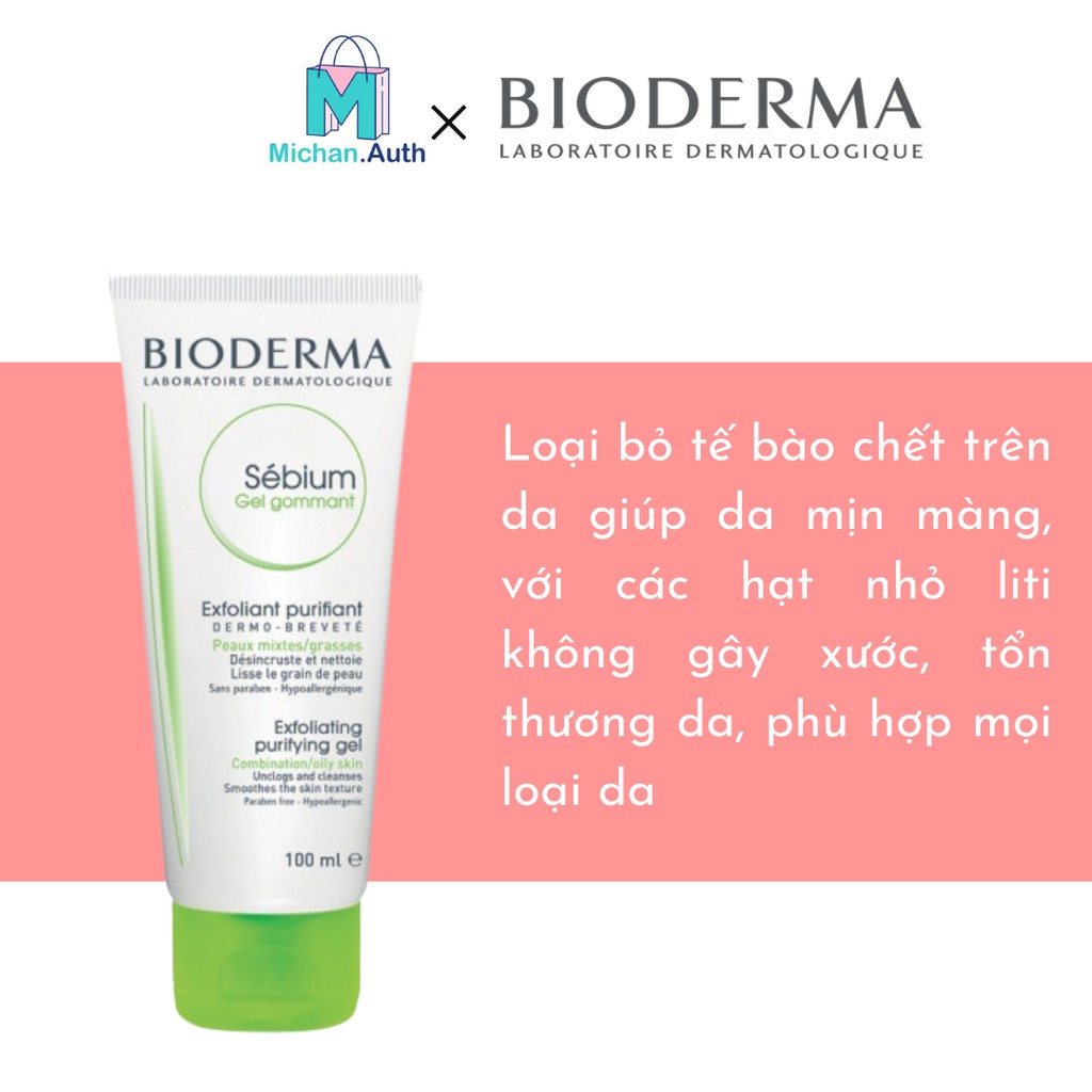 Tẩy Tế Bào Chết Bioderma Sebium Gel Gommant 100ml