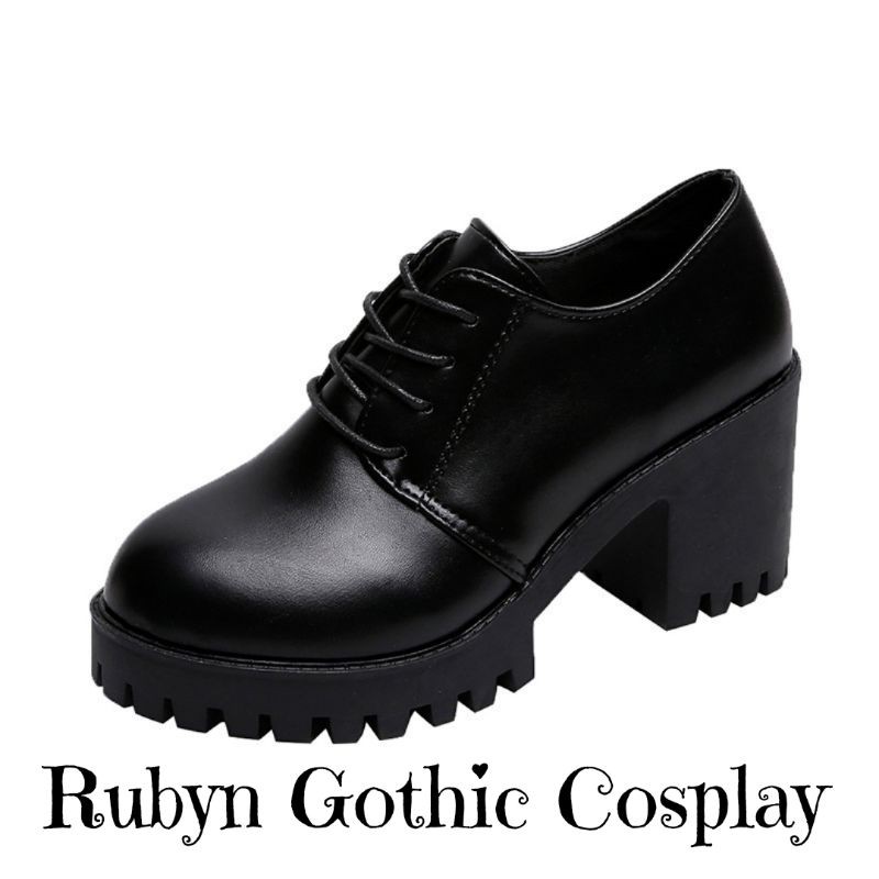 [Video+Ảnh thật]  Giày Boots cao gót mẫu mới, giày cao gót phong cách gothic (Size 35 - 40 )