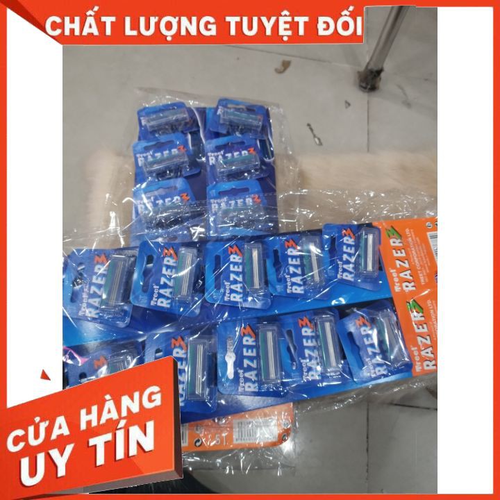 DAO CẠO 1 LẦN TREET RAZẺR   thiết kế nhỏ gọn ,tiện dụng , dễ thao tác ,lưỡi kép giúp cạo sát giảm trầy xước.