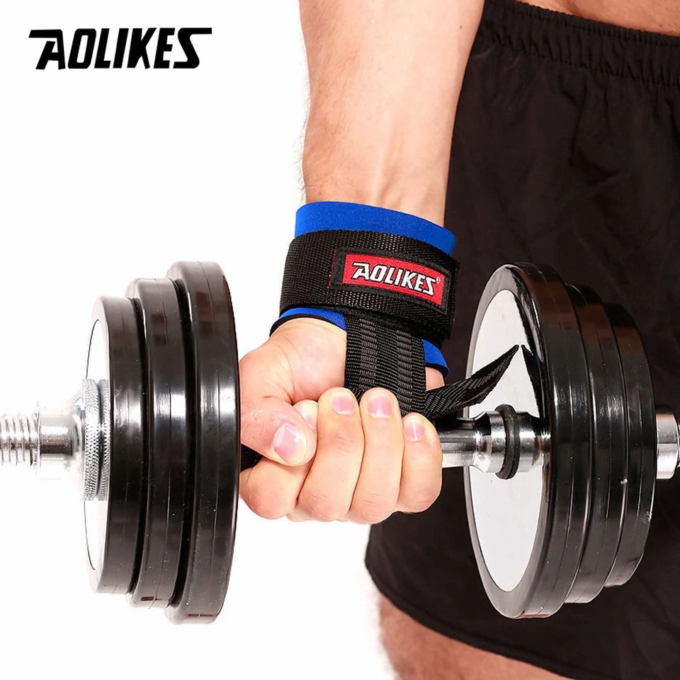 Dây kéo lưng kết hợp quấn cổ tay GYM Aolikes 2 cái AL 7638