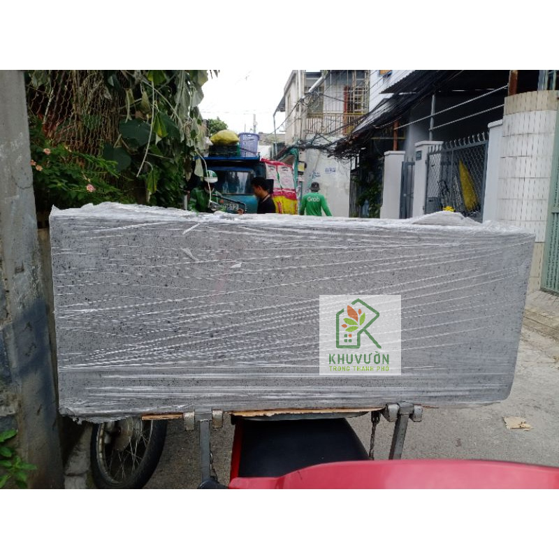 Chậu xi măng đá mài 100x40x40cm  - xem hình 2