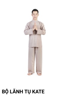 Mẫu đồ phật tử nam