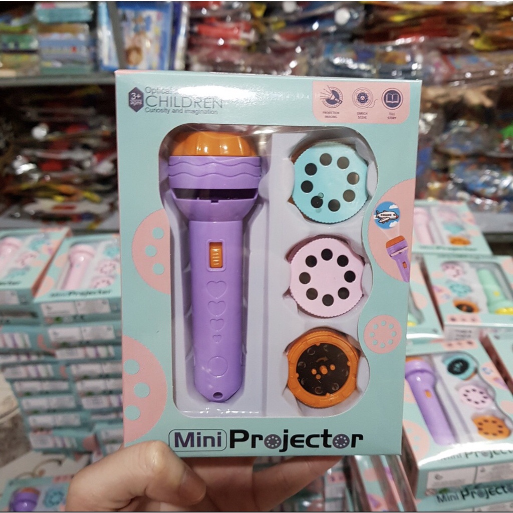 Đèn Pin chiếu hình 80 hình động vật cho bé phát triển tư duy (sieu re)