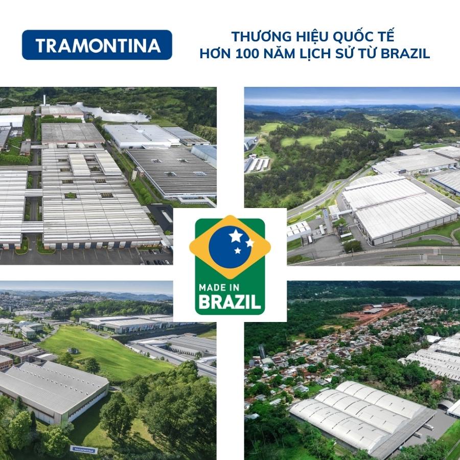 Thìa múc đồ ăn 30cm Tramontina bằng nhựa PA cao cấp chịu nhiệt hàng chính hãng nhập khẩu Brazil