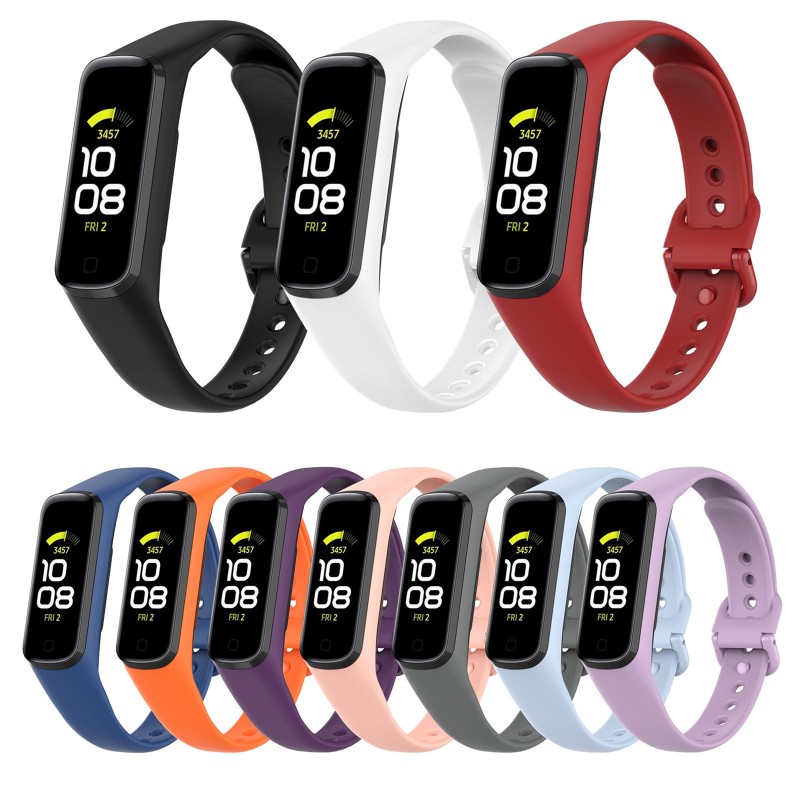 Dây Đeo Silicon Nhiều Màu Tùy Chọn Thay Thế Cho Đồng Hồ Thông Minh Samsung Galaxy Fit2 R220