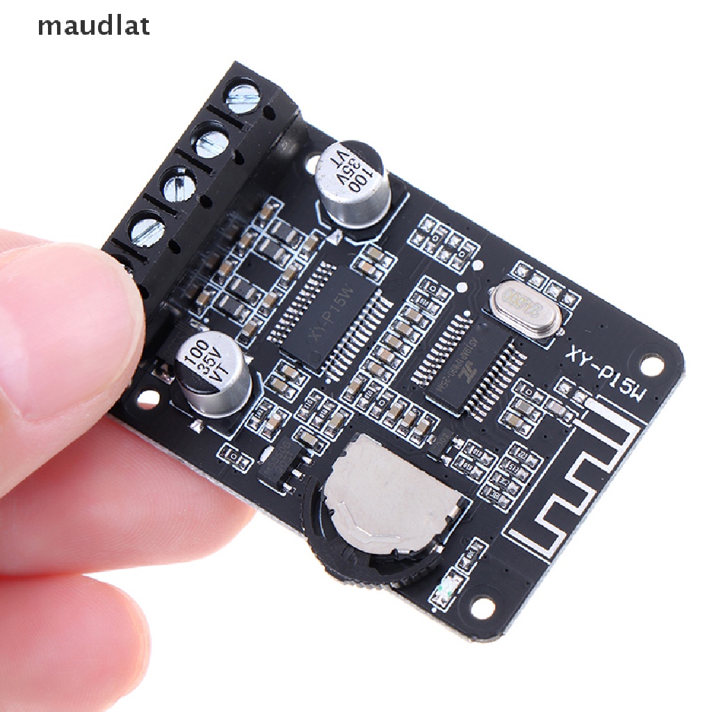 [maudlat] 15W Bluetooth Receiver Module With 12V/24V Power Amplifier Dual-Channel Board .