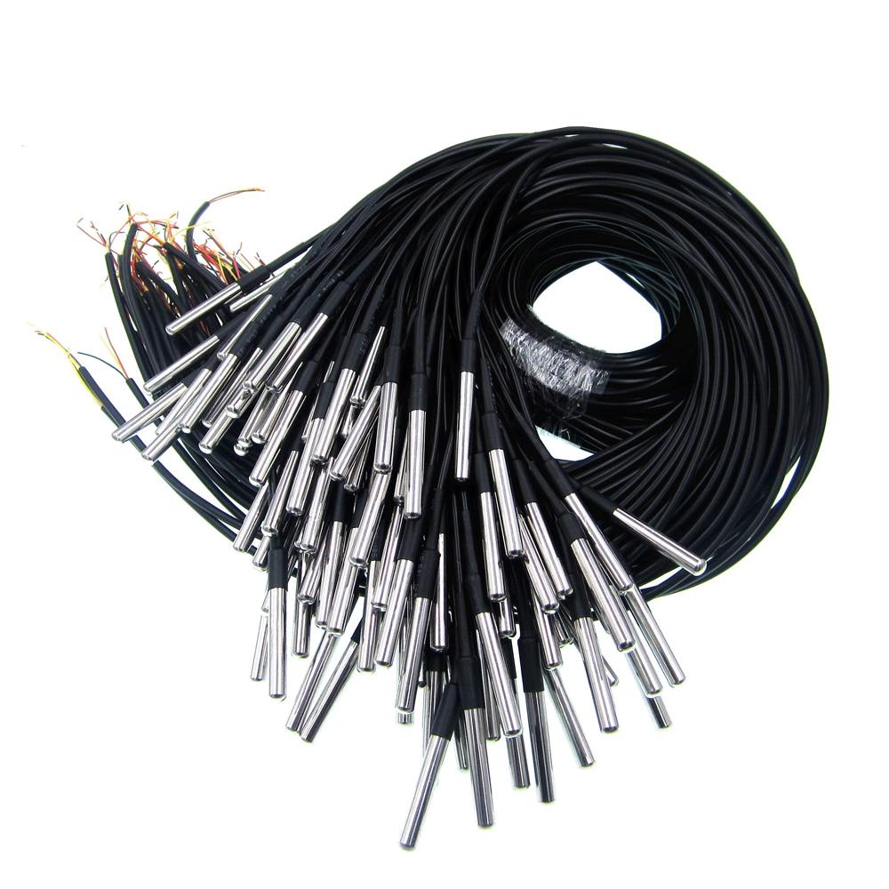 Dây Cáp Cảm Biến Nhiệt Độ Bằng Thép Không Gỉ DS18B20 Cho Arduino 1 2 3M