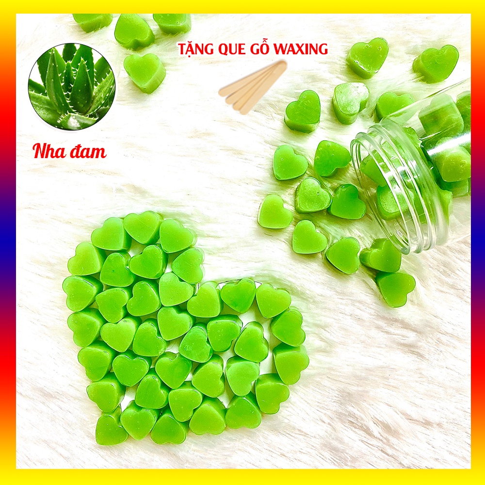 Sáp Wax Lông Wax Bean Hình Trái Tim Siêu Đáng Yêu - Hũ 200g - Wax tẩy lông nách, wax lông bikini, wax lông tại nhà