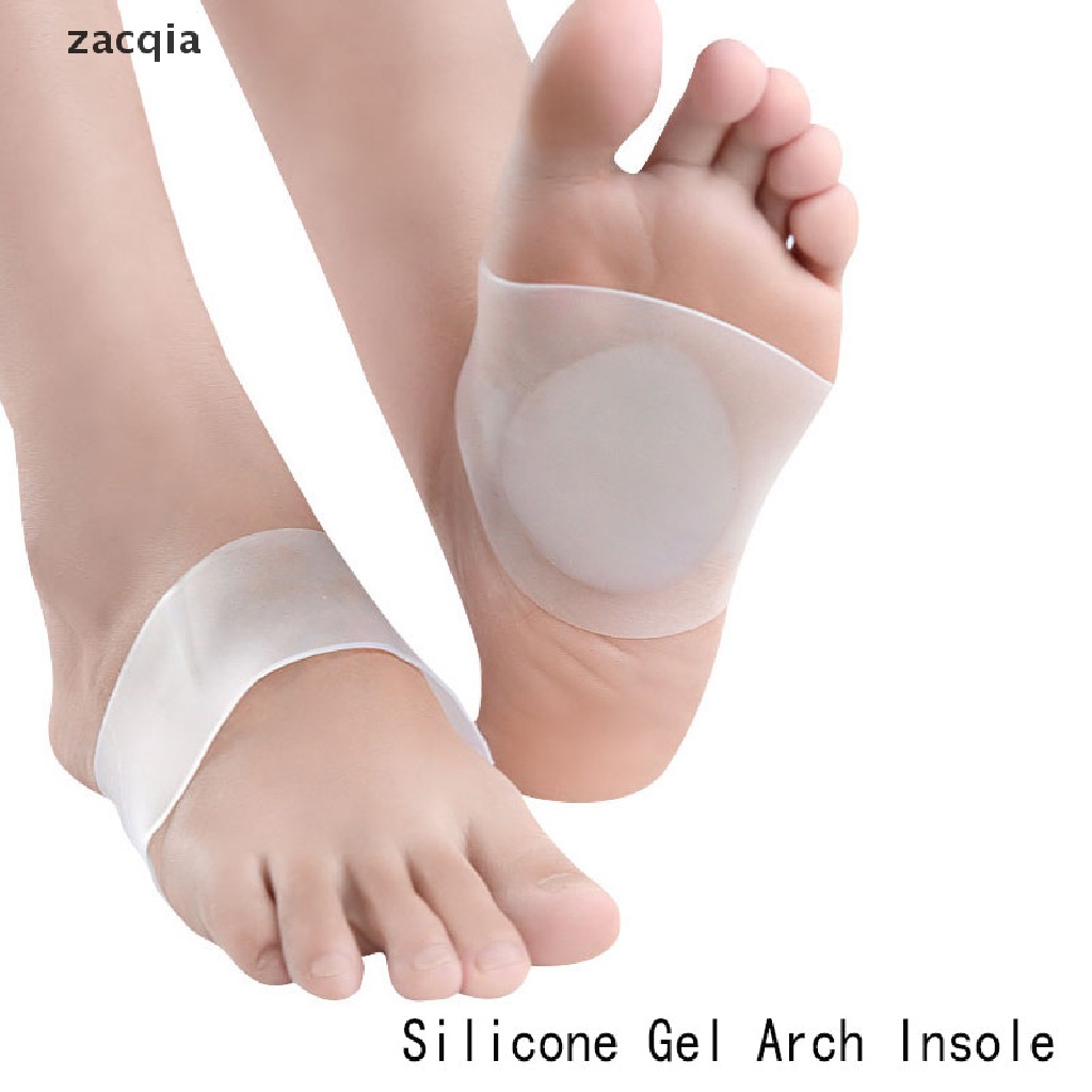 [Hàng mới về] Cặp miếng đệm lót vòm bàn chân silicone gel mềm mại mát xa hỗ trợ tiện lợi
