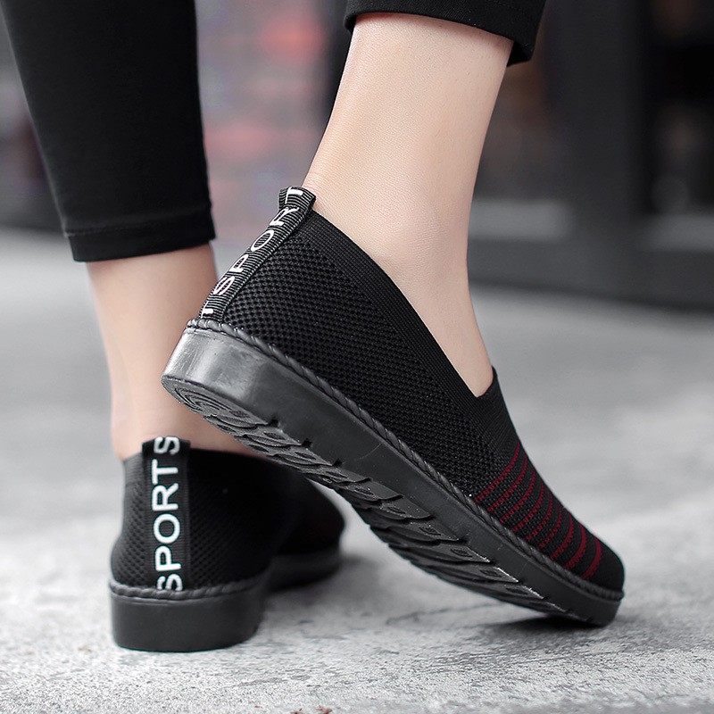 Giày búp bê, giày lười nữ Hàn Quốc bằng vải thoáng khí, đế chống trượt, siêu êm - LIG001