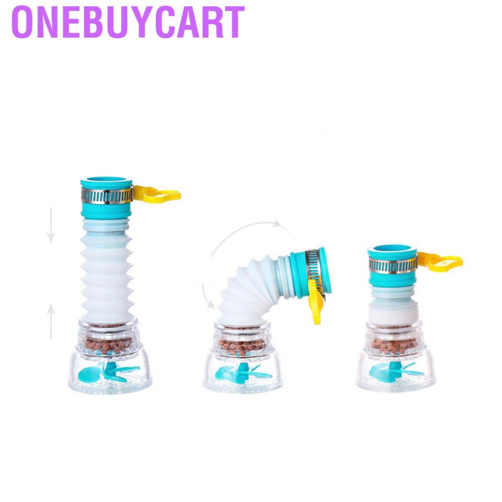 Onebuycart Telescopic Water Saving Nozzle Filter Faucet Antisplash Sprinkler Kitchen Purifier with Buckle Design