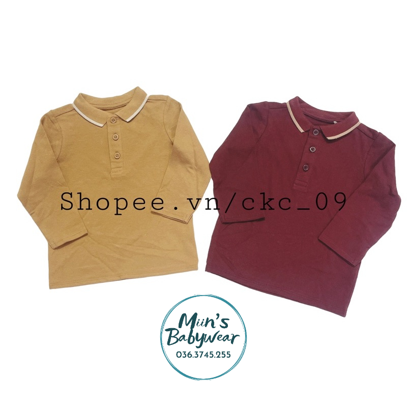 Có SẴN set 2 áo polo dài tay màu cho bé Geogre UK