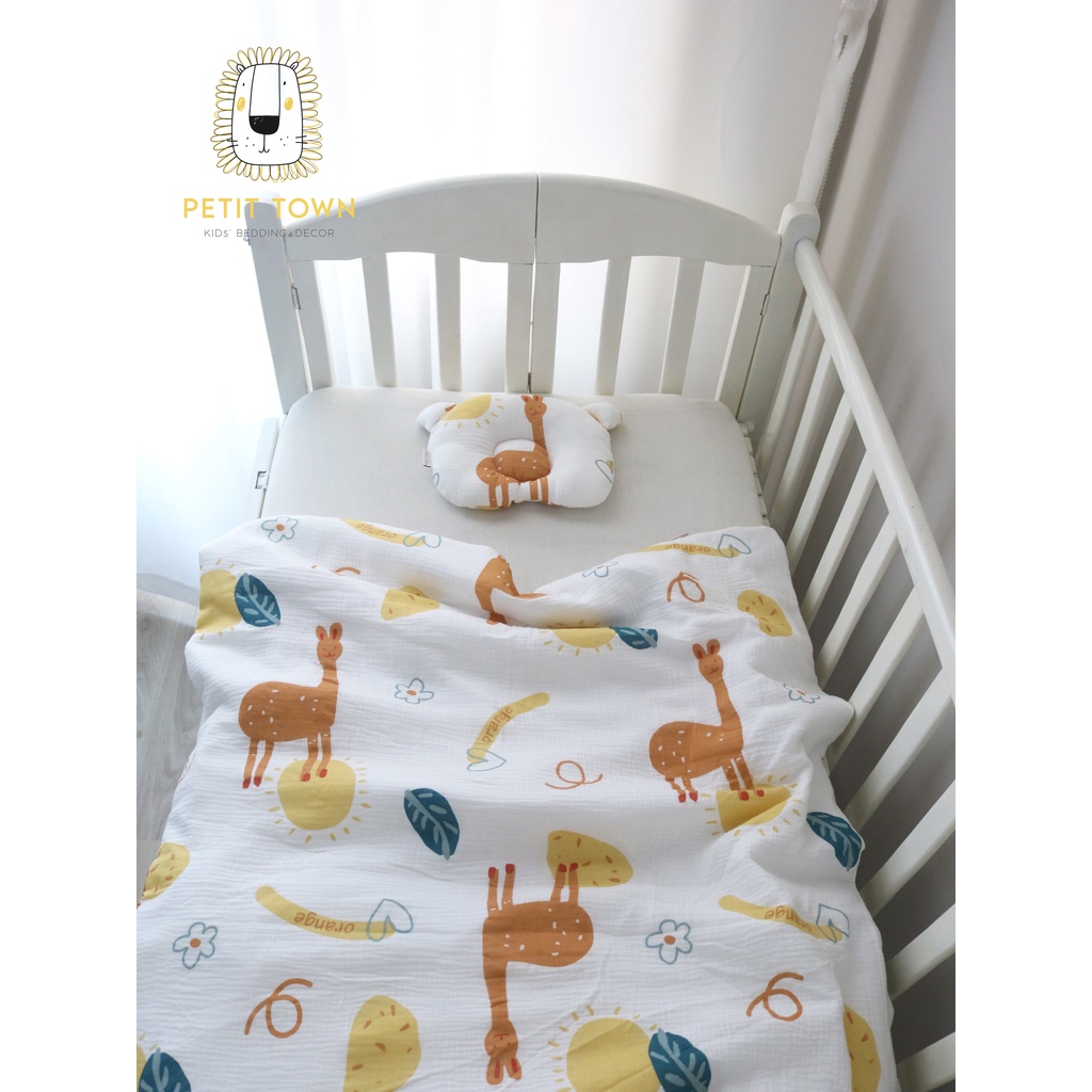 Chăn cho bé, vải xô muslin, chăn bông, chăn thu đông, ruột chăn bông, handmade