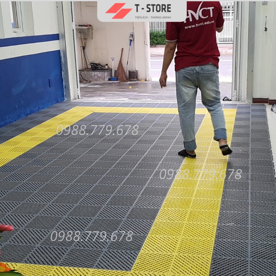 Tấm lót chịu lực gara ô tô ,Tấm nhựa PP trải sàn,lót sàn rửa xe/ trung tâm chăm sóc xe ô tô