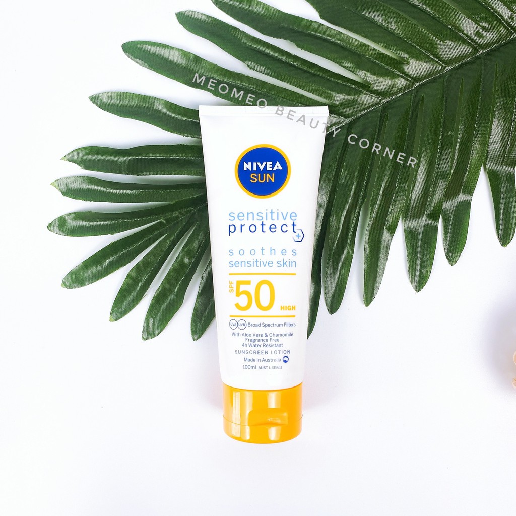 [Bản Úc]Kem chống nắng Nivea Sun UV Face Soothing Sensitive / BB cream / Shine Control SPF50