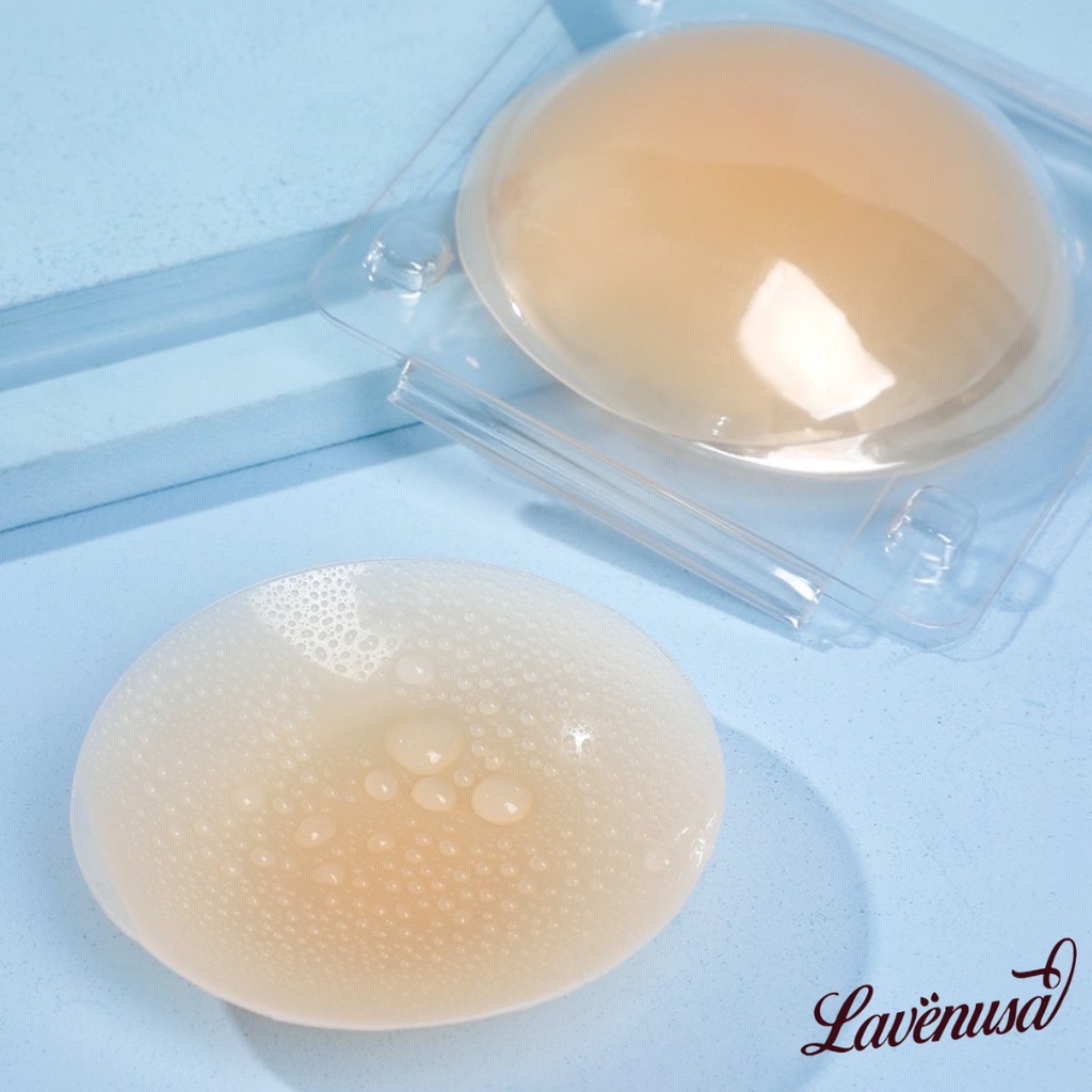 Miếng dán ngực silicon tàng hình tự dính không keo set 6 miếng LAVENUSA AL78