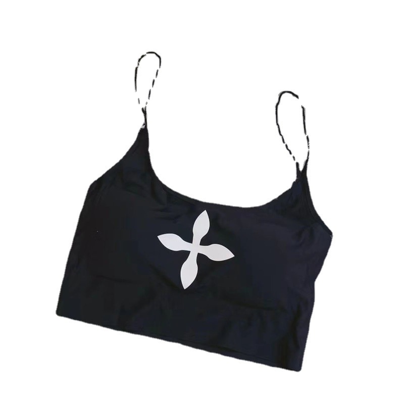 DUNEA Áo Hai Dây Họa Tiết In Thiết Kế Quyến Rũ Thời Trang Cho Nữ 3.8