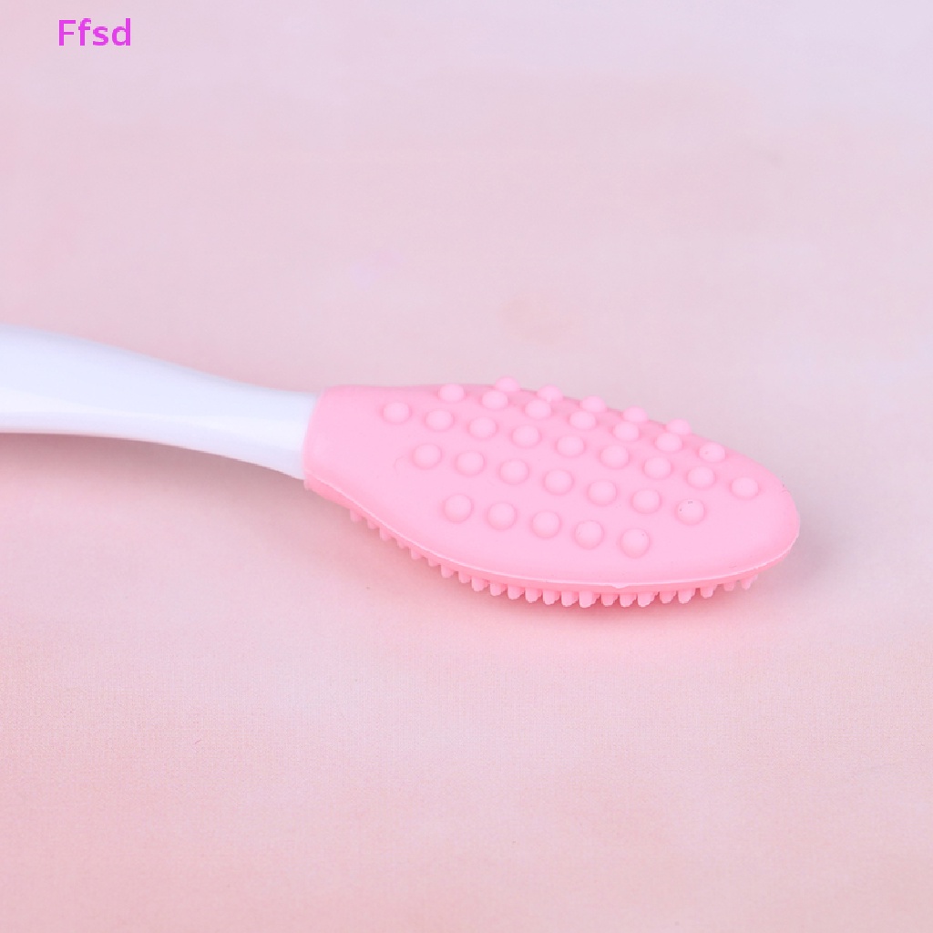 {Ffsd} Bàn Chải Silicone Rửa Mặt Tẩy Tế Bào Chết Loại Bỏ Mụn Đầu Đen Làm Đẹp Bán Chạy