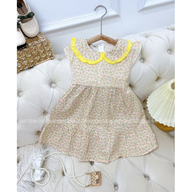 Váy Hoa nhí cổ sen cho bé sz đại (20-30kg) cho bé gái rẻ nhất