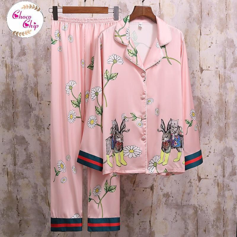 [FreeShip – Xả kho] Pijama Lụa Cao Cấp|Đồ Ngủ Đẹp mặc thoải mái MÃ PI 2753 - Chocochip Shop