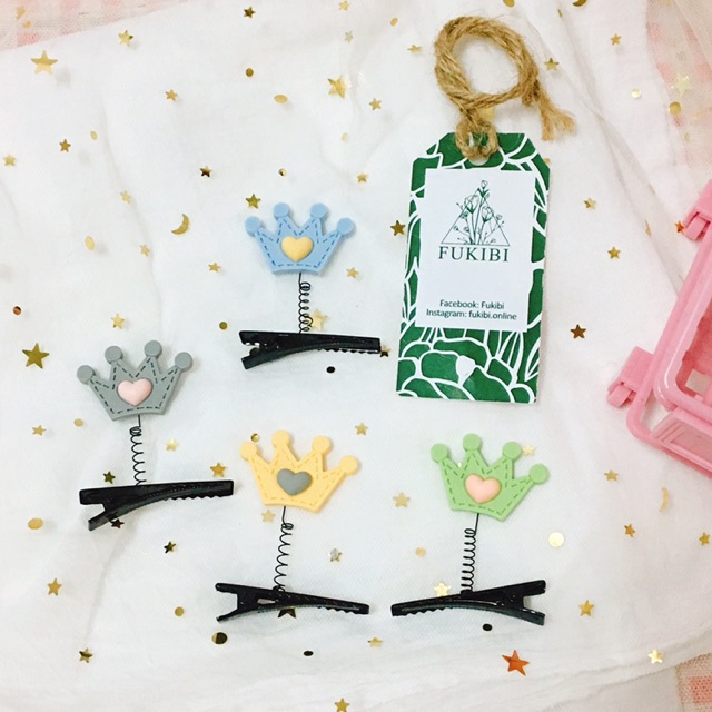 KẸP TÓC LÒ XO VƯƠNG MIỆN ẢNH THẬT