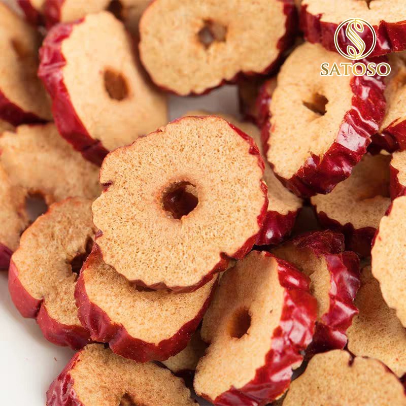 Táo đỏ thái lát SATOSO sấy khô 500g bổ khí huyết đẹp da SA02