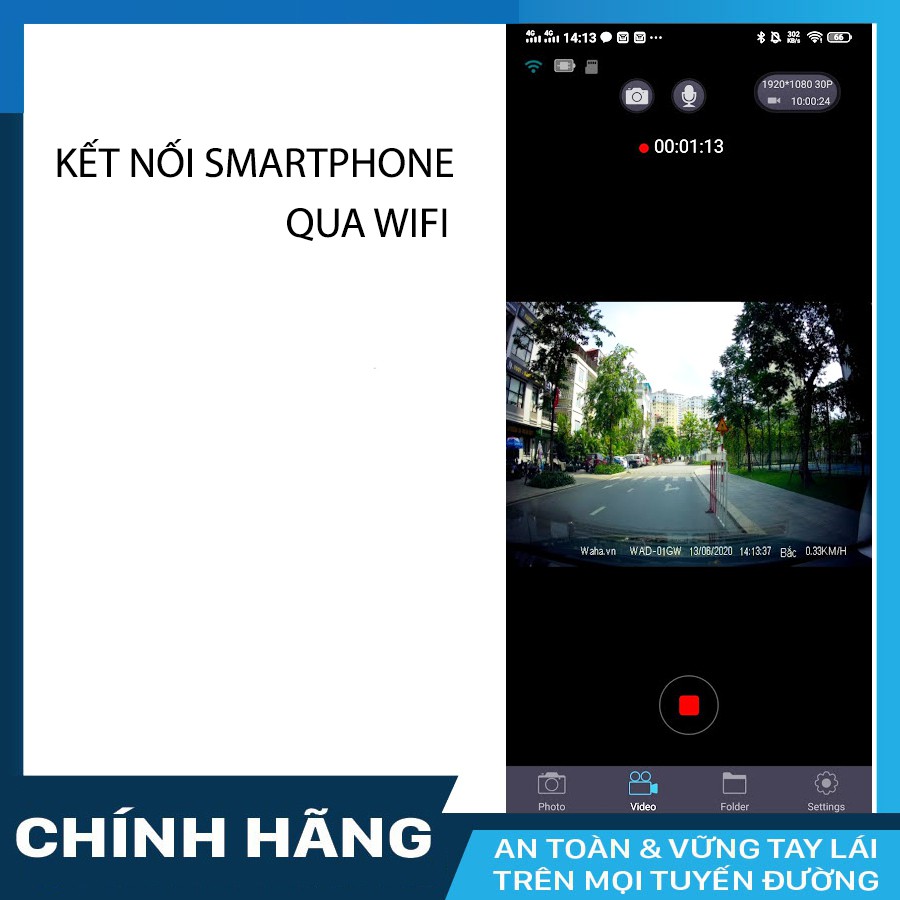 Camera hành trình ô tô Waha 01GW GPS Wifi + thẻ nhớ 16/32/64 GB Class 10 | BigBuy360 - bigbuy360.vn