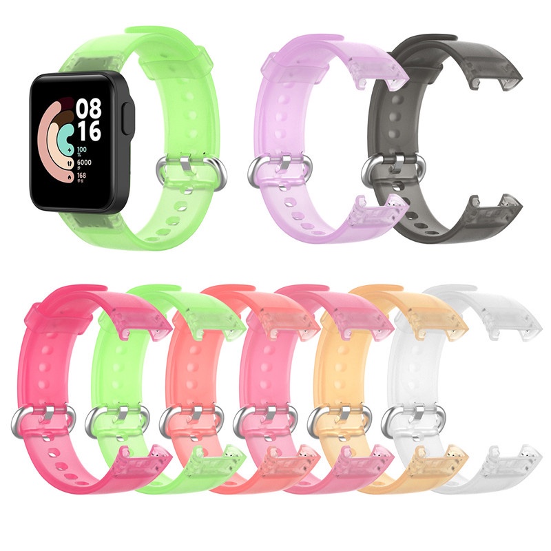 Dây Đeo Thay Thế Chất Liệu Silicon Màu Trơn Cho xiaomi mi watch lite