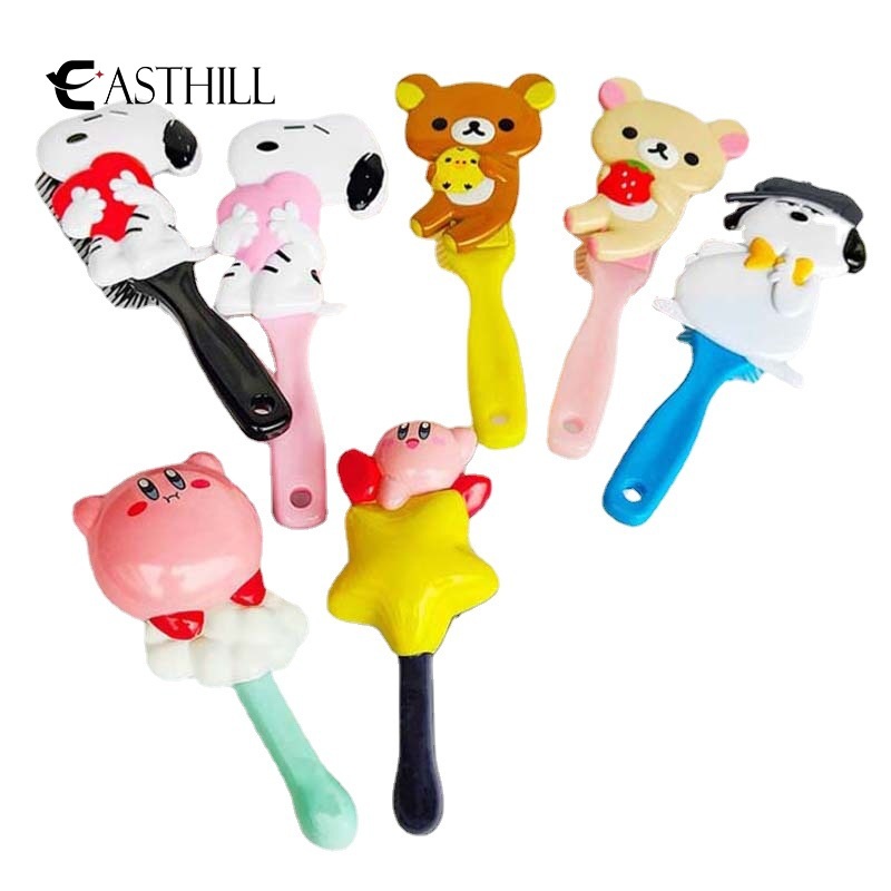 Lược Túi Khí Mát Xa Hình Công Chúa Kuromi Kirby Cinnamoroll Purin Dễ Thương Làm Quà Tặng Cho Bé