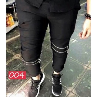 Quần jogger khoá zip nam nữ