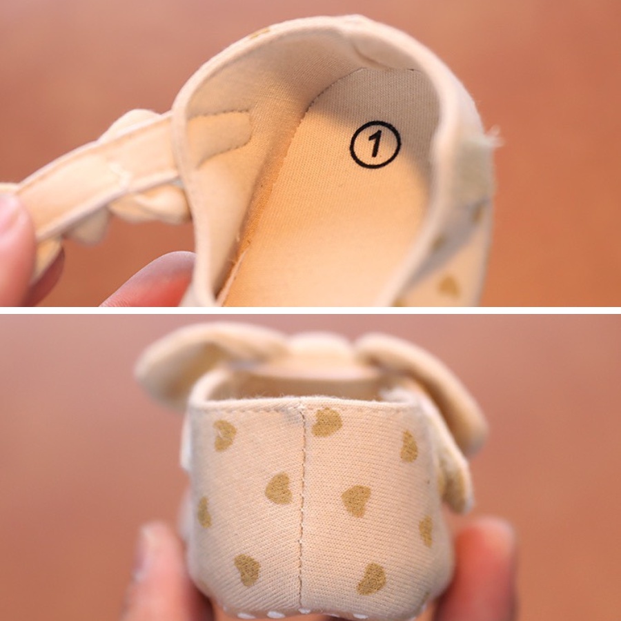 Giày tập đi cho bé gái đế mềm Bunny store, giày bé gái phù hợp cho trẻ em từ 6 tháng đến 1,5 tuổi GTD06