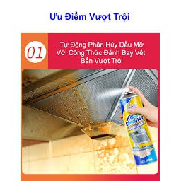 Bình xịt bọt tuyết kitchen cleaner chai phun vệ sinh tẩy rửa nhà bếp phòng tắm cầm tay siêu sạch