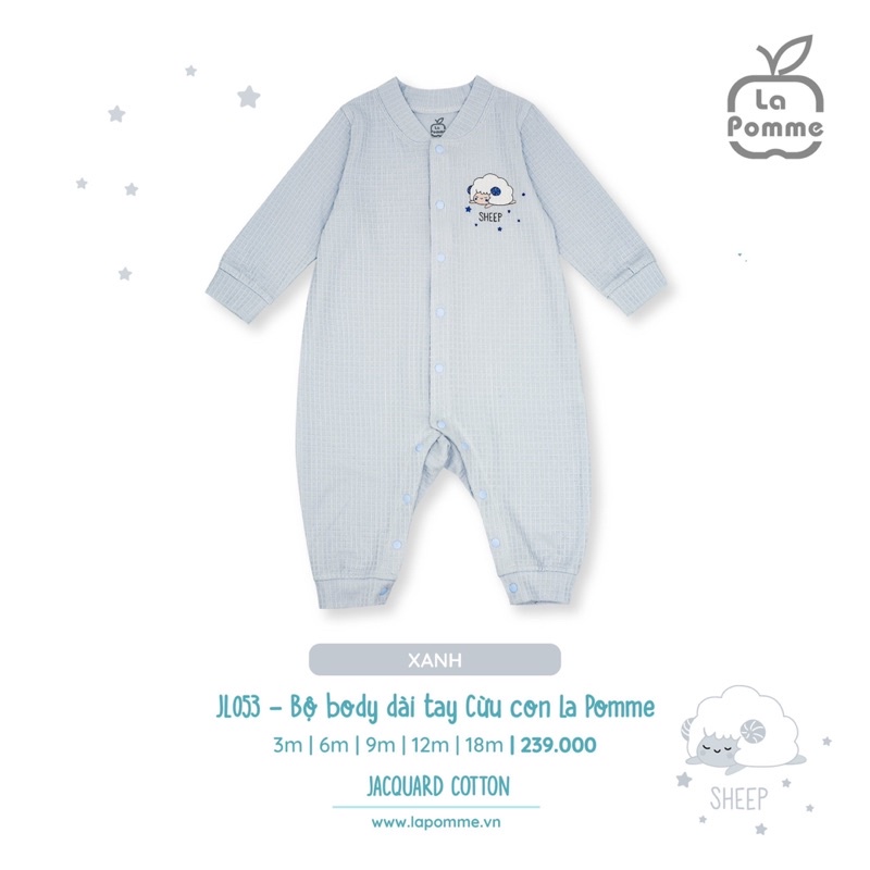 JL053 Bộ Jumpsuit dài tay Cừu con La Pomme