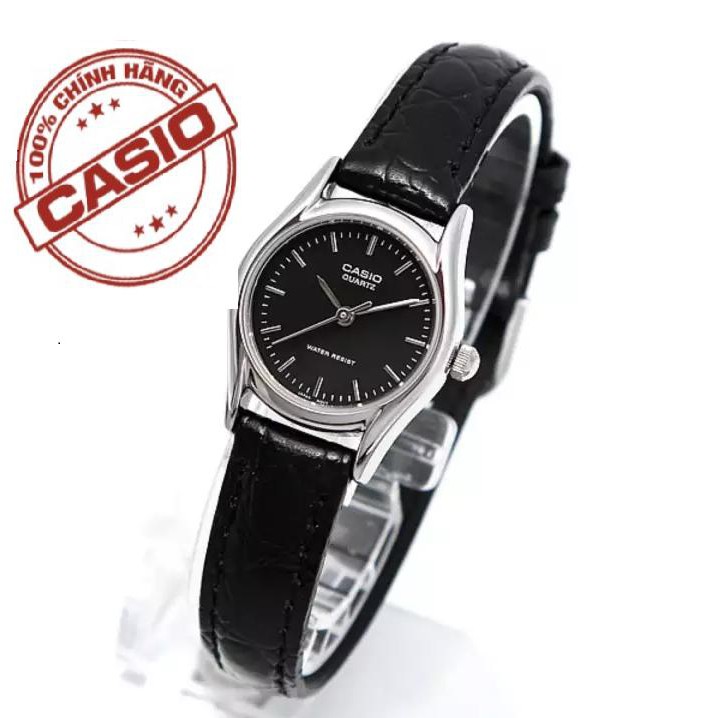 Đồng hồ nữ dây da Casio Standard Anh Khuê LTP-1094E-1ARDF chính hãng