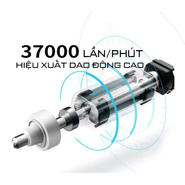 Bàn Chải Sạc Điện Tự Động 4 Chế Độ Làm Sạch - Mua 1 Tặng Hộp Đựng Và 4 Đầu Chải