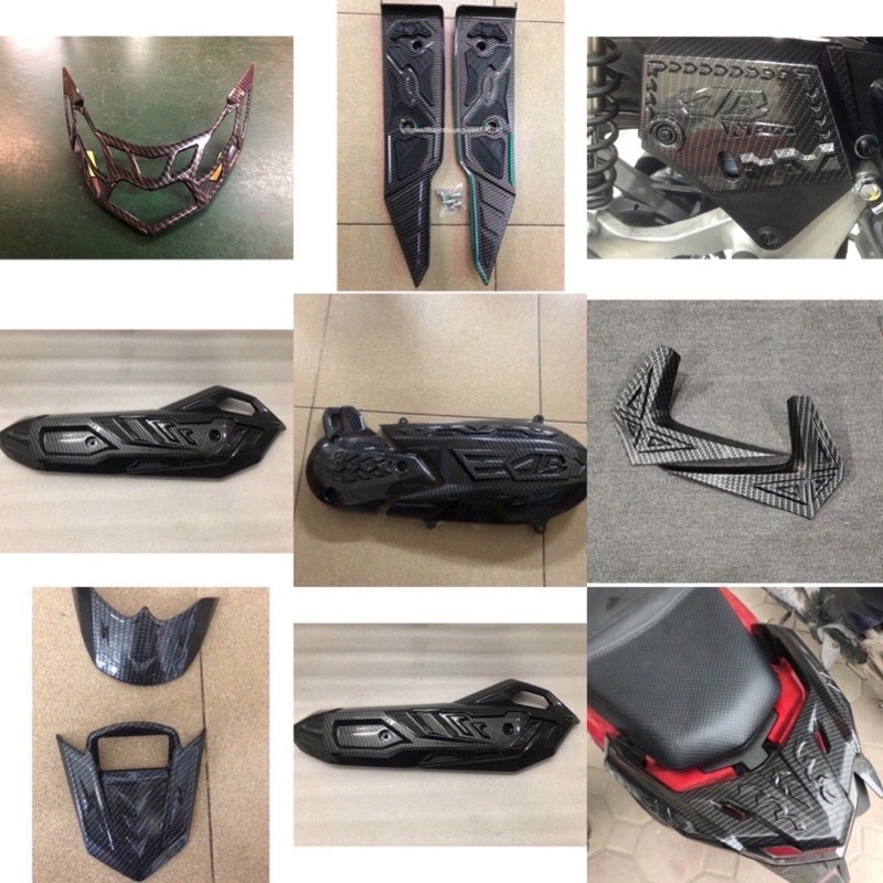 Ốp Trang Trí Xe AB Airblade 2020-2021 Carbon