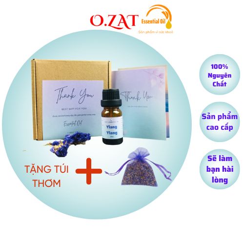 [NGUYÊN CHẤT] Tinh dầu ngọc lan tây/ylang ylang cao cấp nguyên chất OZAT FOOD 10ml