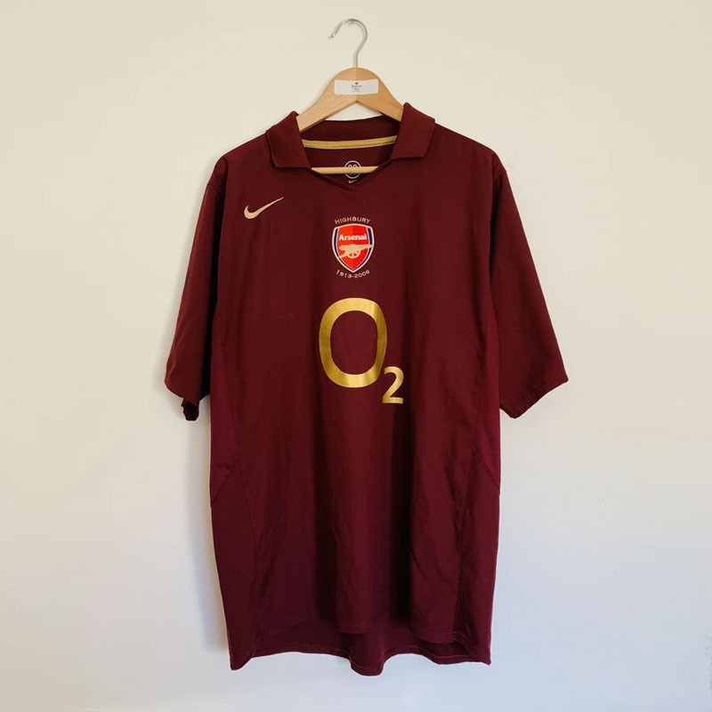 Áo Thun Đá Banh Arsenal 2005/06 Size S-XXL