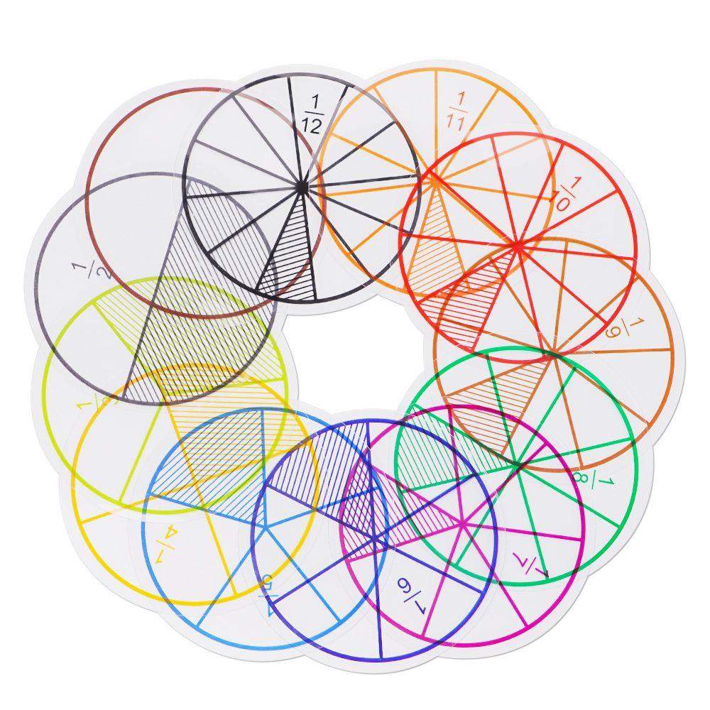 Bộ 12 Dụng Cụ Học Tập Hình Tròn Montessori Chuyên Dụng