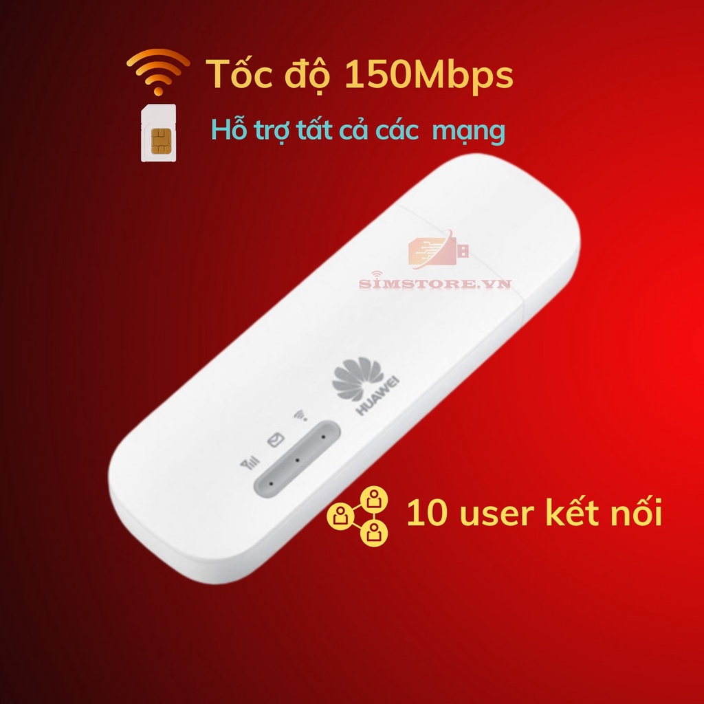 USB Phát Wifi 4G Huawei E8372 - USB MIFI WIFI Tốc Độ Cao, Dùng Đa Mạng