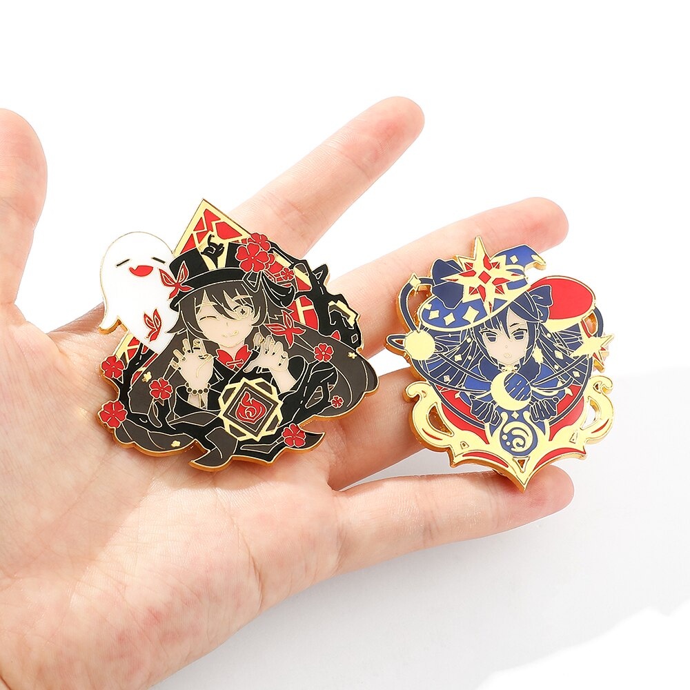 Ghim cài áo nhân vật Game Genshin Impact Venti/ Xiao/ Keqing/ Zhongli/ Ganyu/ Yoimiya/ Kazuha/ Childe/ Aether - GC447