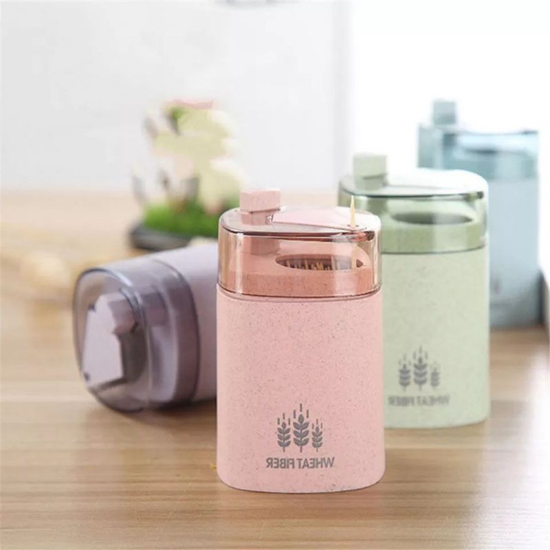 Hộp Đựng Tăm Xỉa Răng Lấy Tăm Tự Động Hình Trái Tim